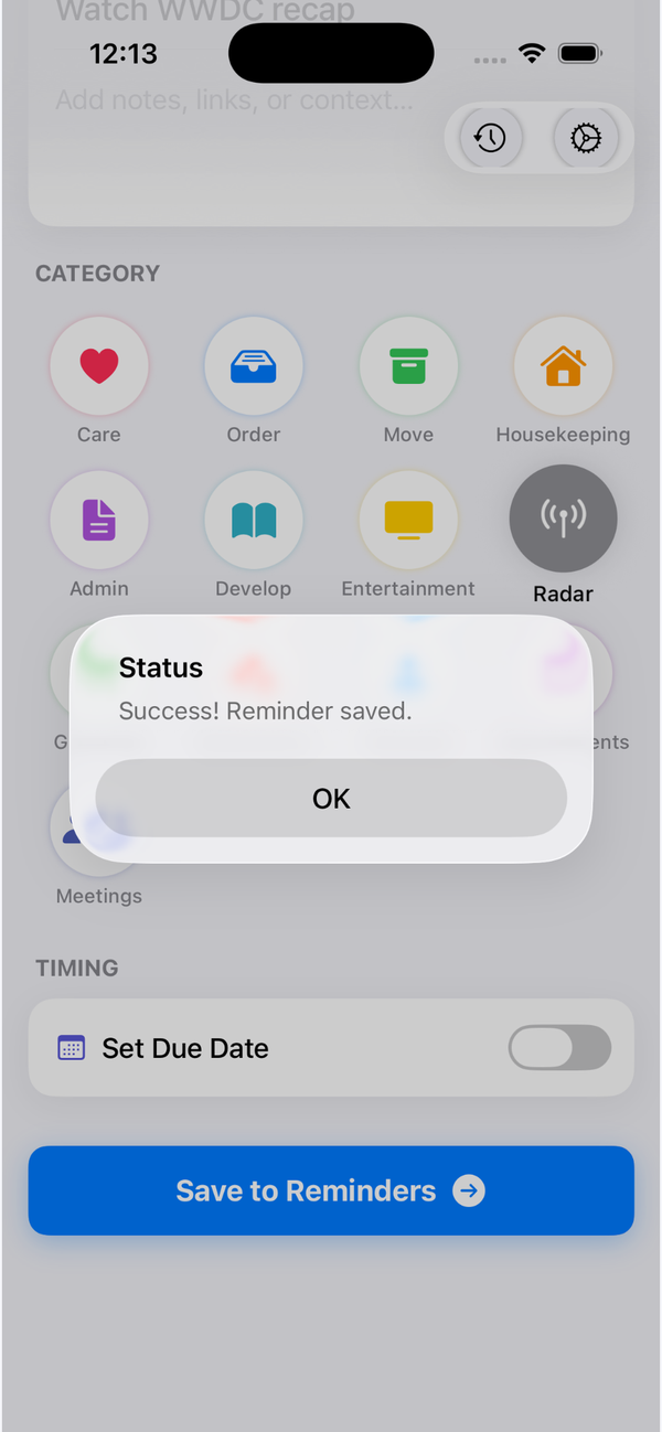 Save to Reminders